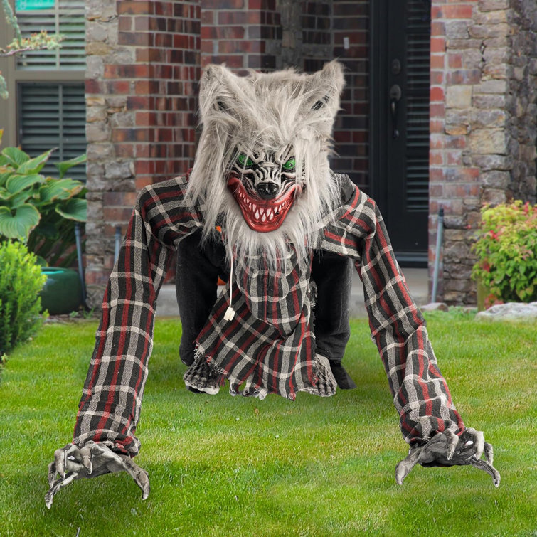 The Holiday Aisle® Animatronic Werewolf Halloween Decorations, Animated